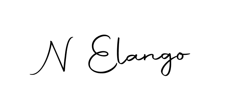How to make N Elango name signature. Use Autography-DOLnW style for creating short signs online. This is the latest handwritten sign. N Elango signature style 10 images and pictures png
